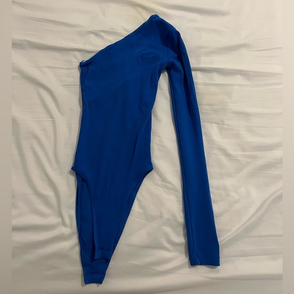 Zara Tops Zara Asymmetrical Bodysuit Poshmark